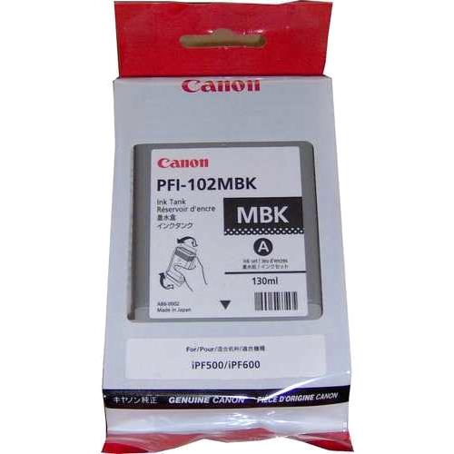 35486.jpg PFI-102MBK TANQUE CANON 0894B001 NEGRO MATTE 130ML IPF-500-70 - Imagen 1