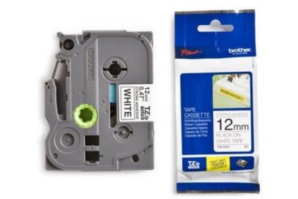 TZE-S231 CINTA BROTHER 12MM NEGRO S/BLANCO