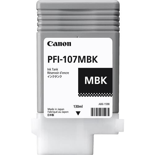 77323.jpg PFI-107MBK TANQUE CANON MATTE BLACK 130ML 6704B001 iPF 680/685/780/785 - Imagen 1